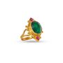 emerald and gold ring